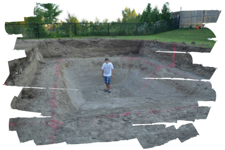 hole dug