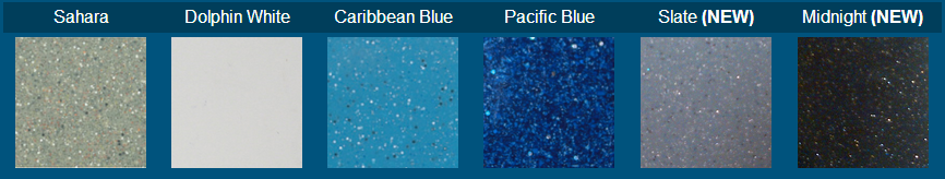 fiberglass pool colours